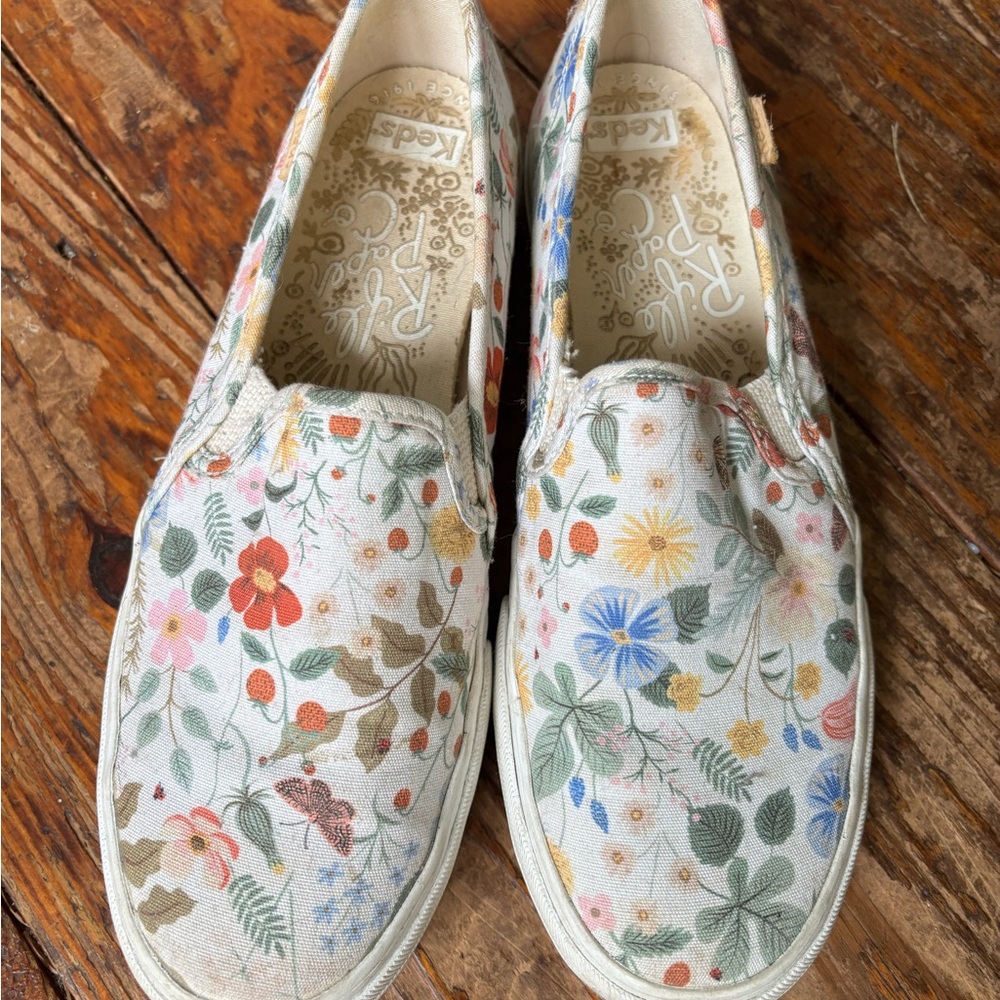 Keds and Rifle Paper Co.  Women's Floral Slip-On Shoes - Multicolor